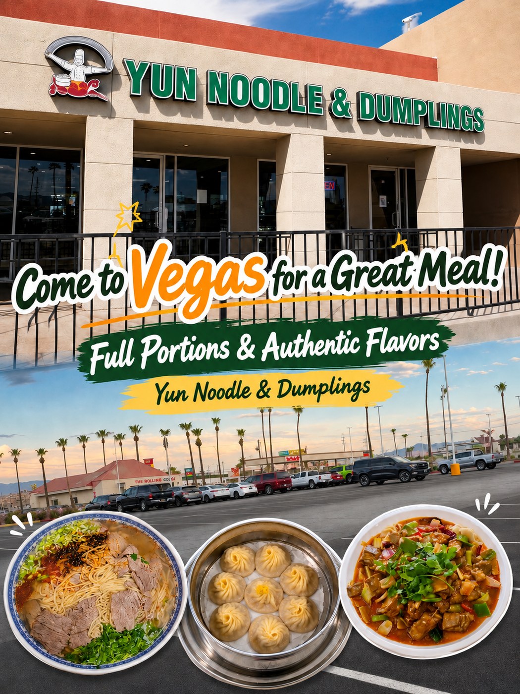 Yun Noodle & Dumplings — Come to Vegas for a Great Meal! Full Portions & Authentic Flavors