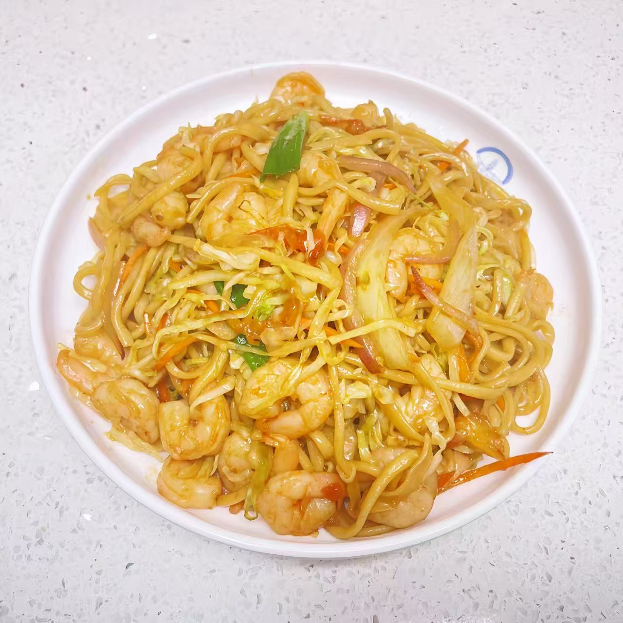 虾仁炒面