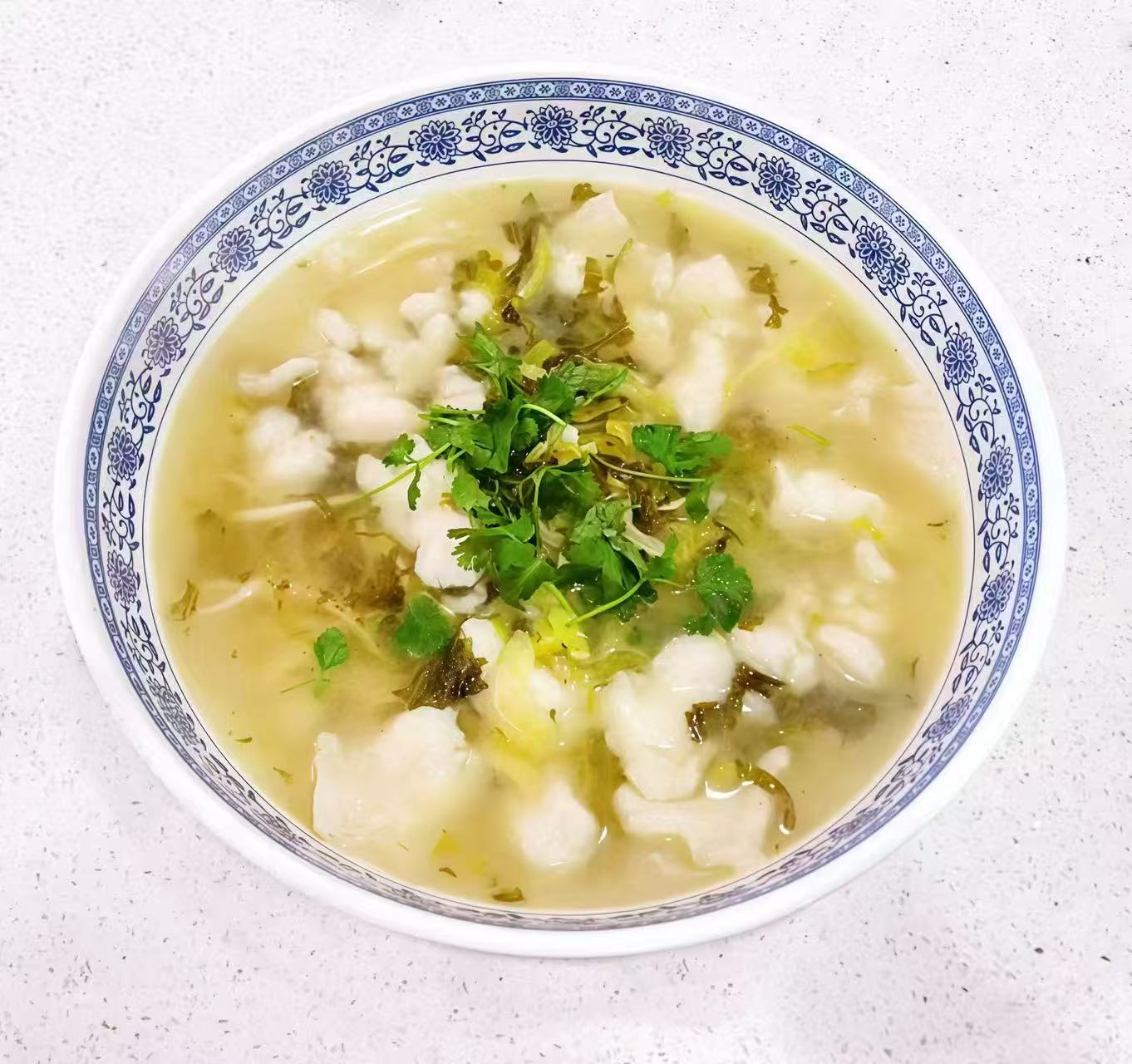 超大碗酸菜鱼片面